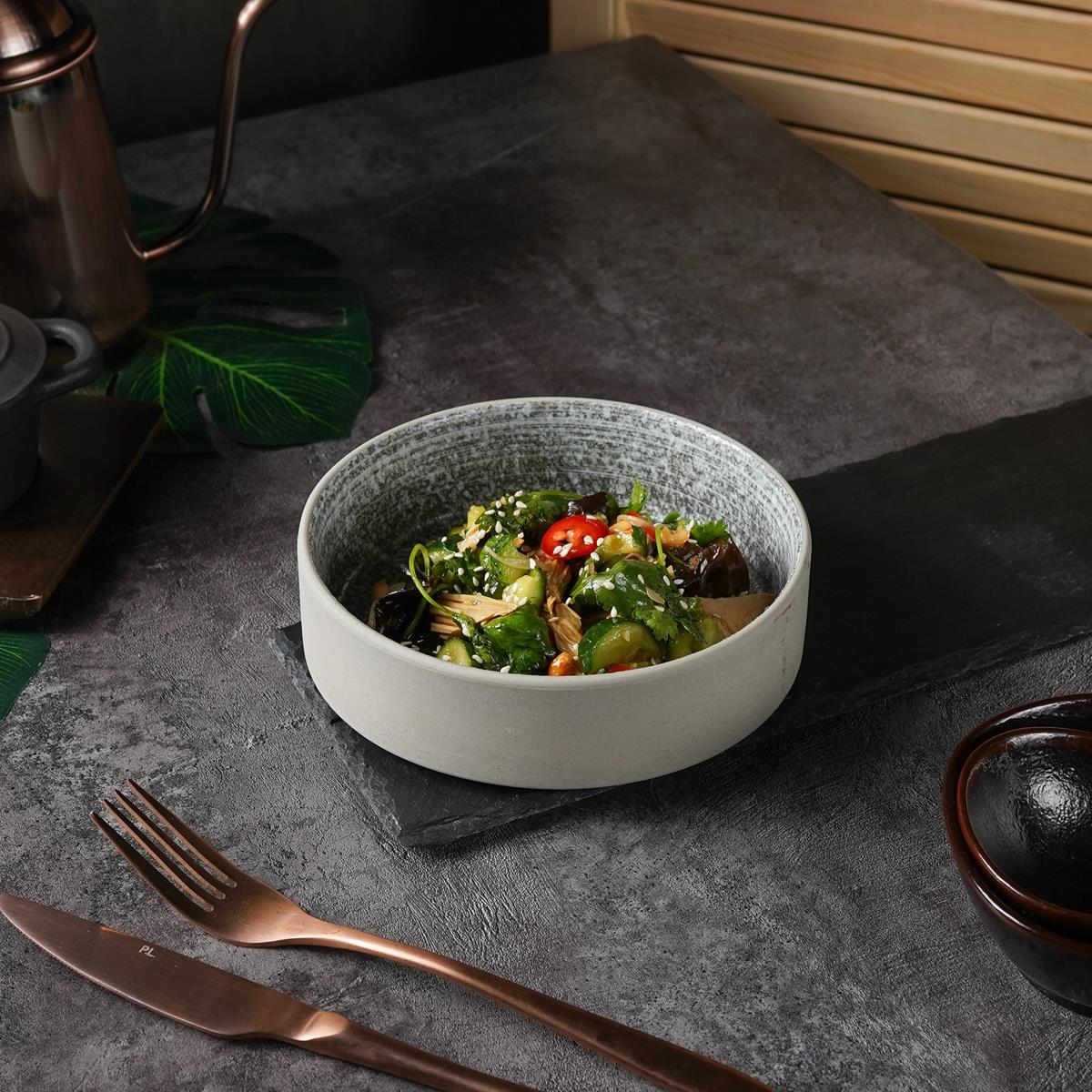 Салатник с покрытием 500 мл, d=16см, h=4,5 см, Glossy Stone Untouched Taiga. P.L. Proff Cuisine