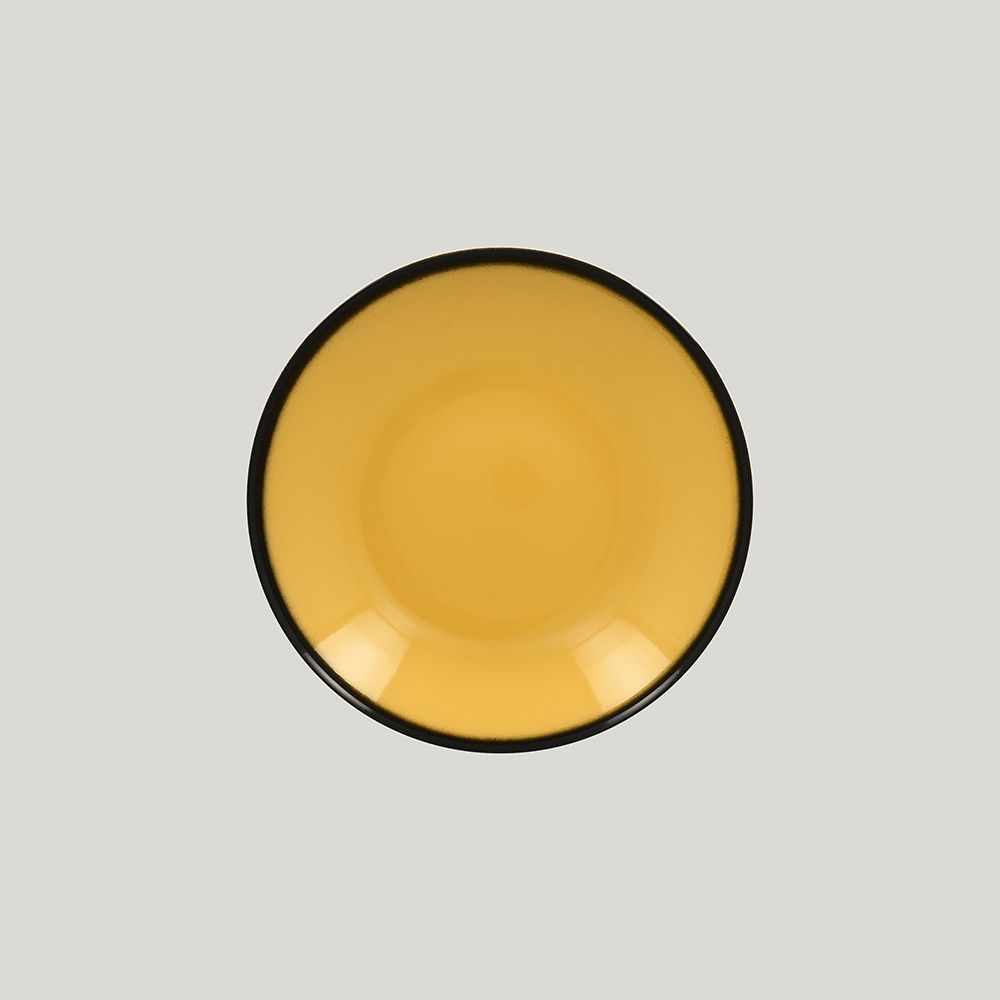 Тарелка-салатник RAK Porcelain LEA Yellow 23 см, высота 4 см, 690 мл (желтый цвет)