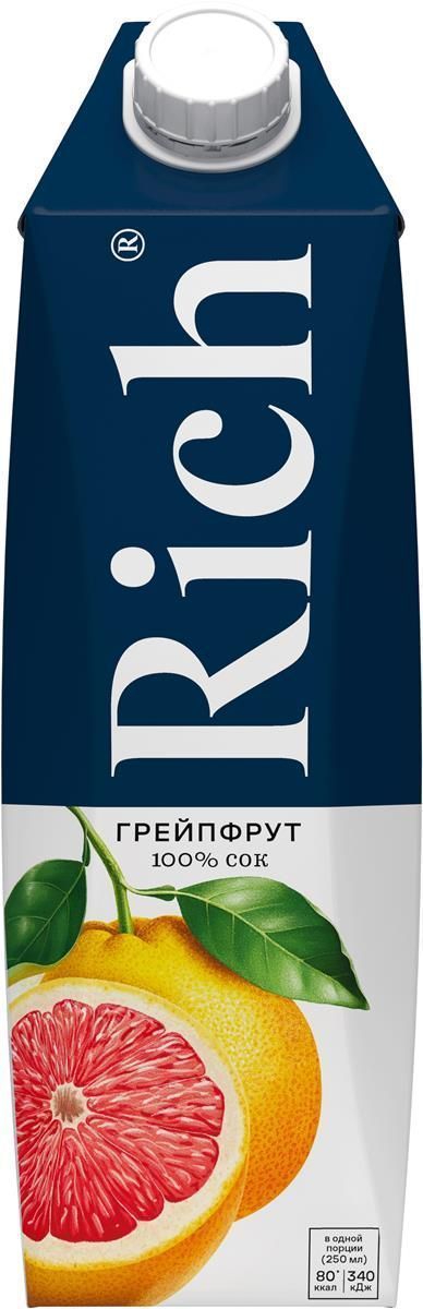 Сок Грейпфрутовый "РИЧ",тетрапак,1000 мл,(упаковка 12 шт)