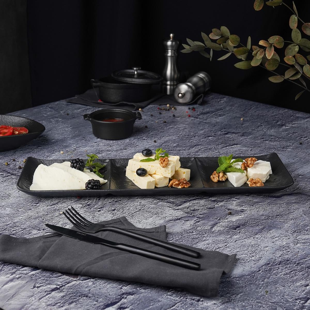 Блюдо для подачи  Black Raw Steller 40*13*2,8 см, P.L. Proff Cuisine