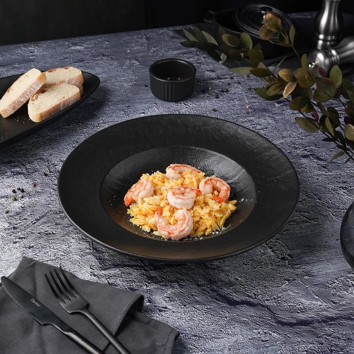 Тарелка для пасты/салата  Black Raw Stellar 28,5*5 см, P.L. Proff Cuisine
