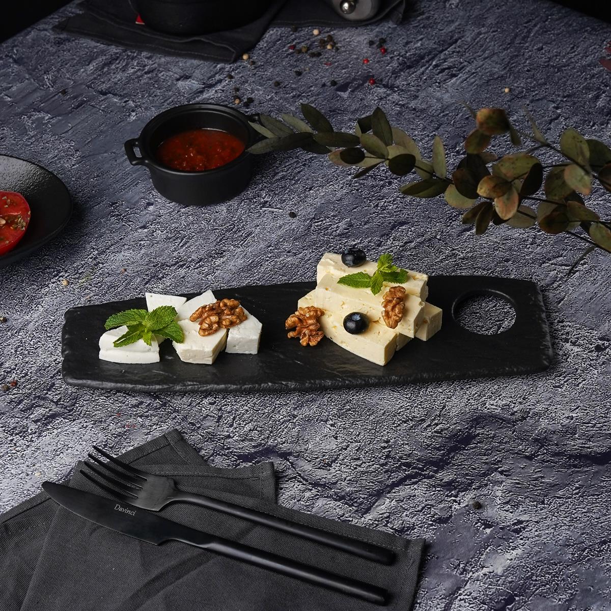 Блюдо для подачи  Black Raw Steller 32,5*10*1,3 см, P.L. Proff Cuisine