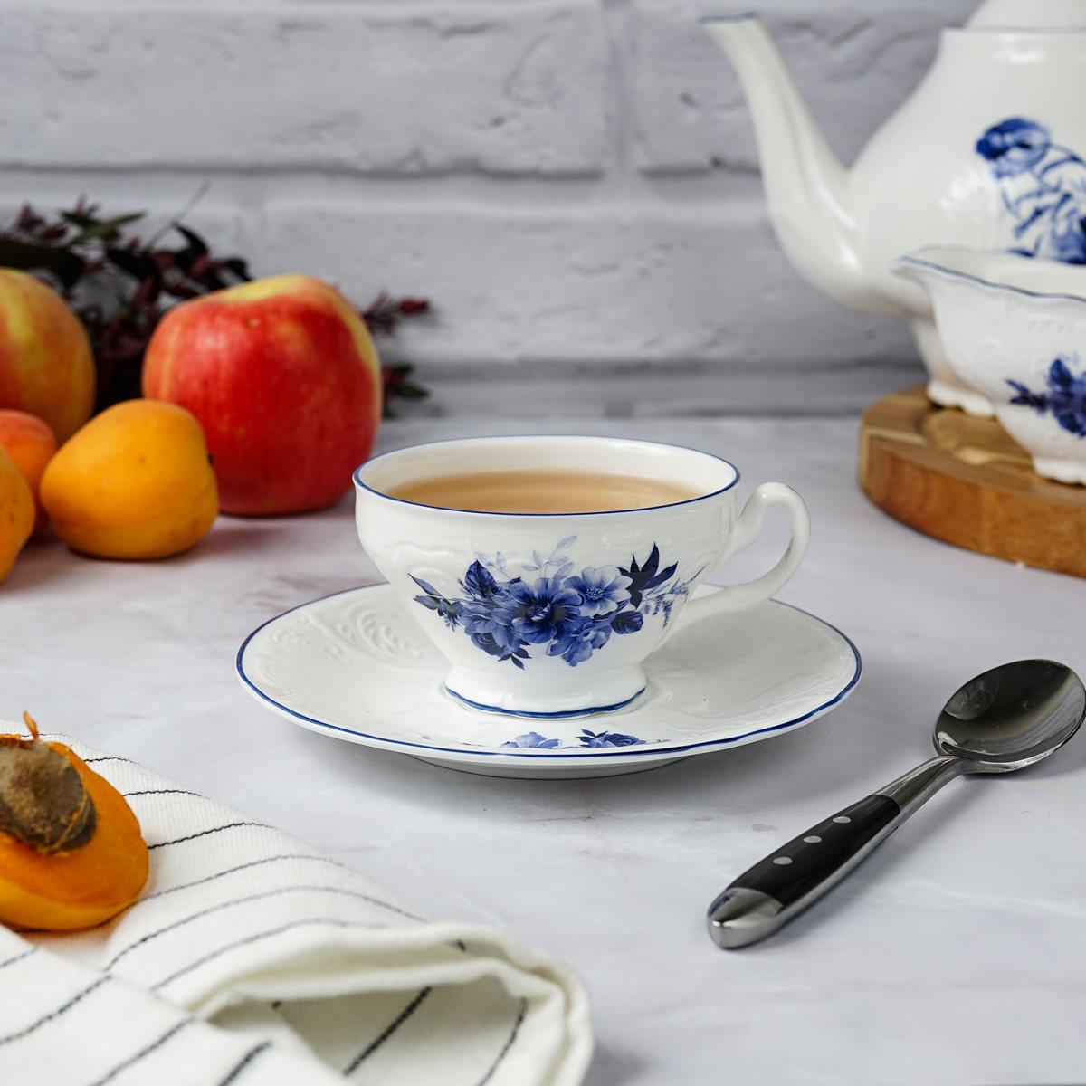 Кофейная пара 100мл, коллекция "Blue Flower"  P.L. Proff Cuisine