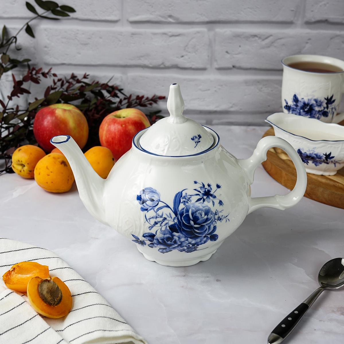 Чайник 1200мл,коллекция "Blue Flower"  P.L. Proff Cuisine