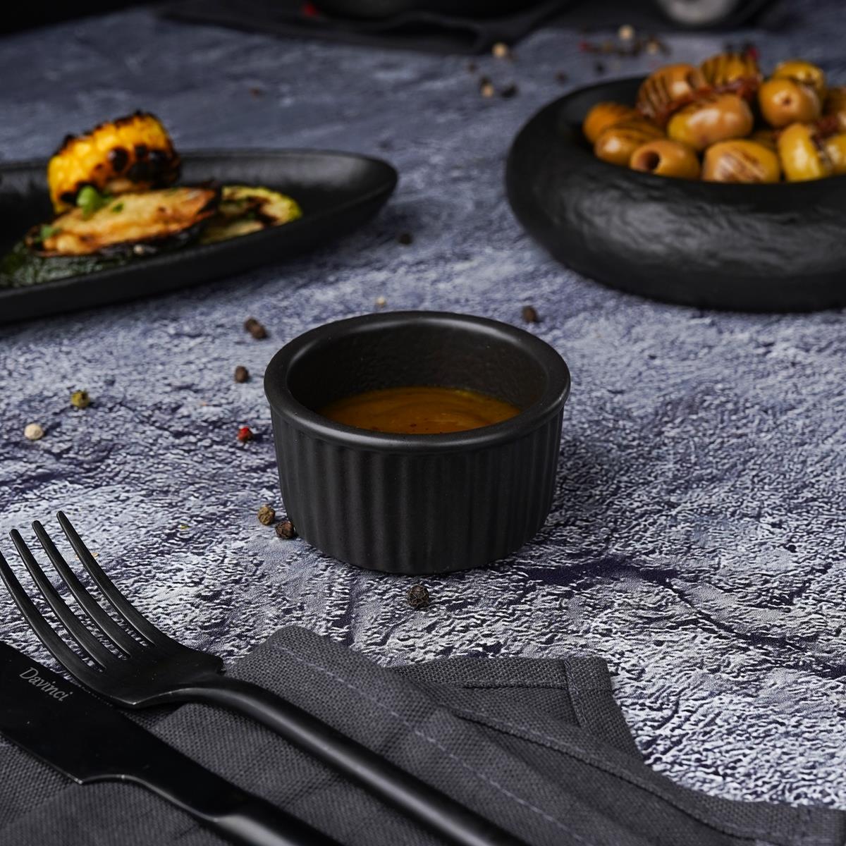 Соусник  Black Raw Stellar 7*4 см, 90 мл, P.L. Proff Cuisine