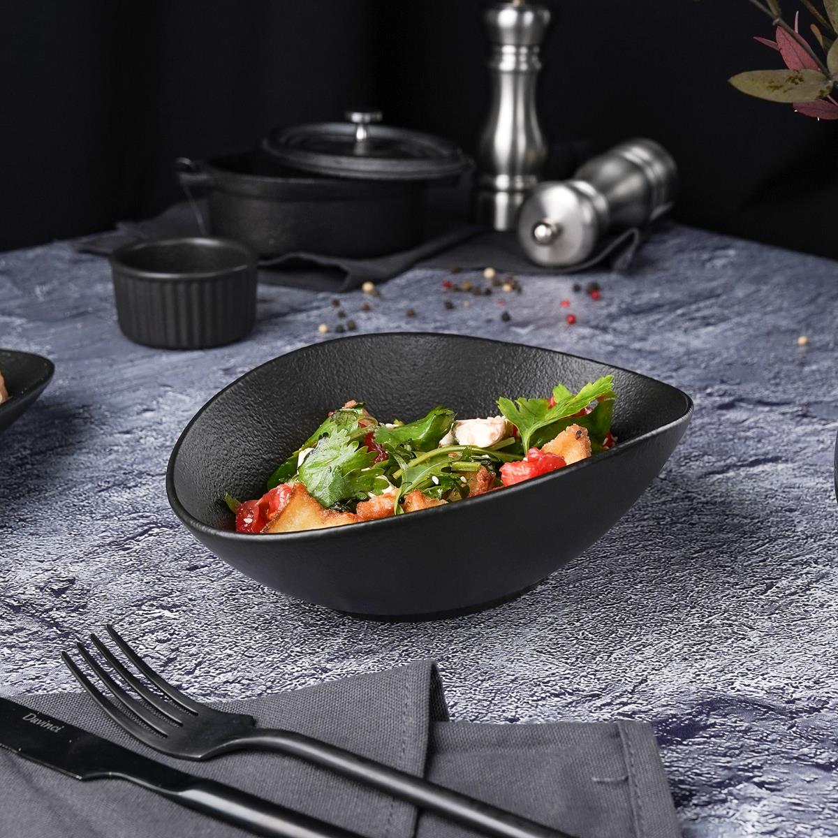 Блюдо для подачи  Black Raw Steller 19*14,5*6,4 см, P.L. Proff Cuisine