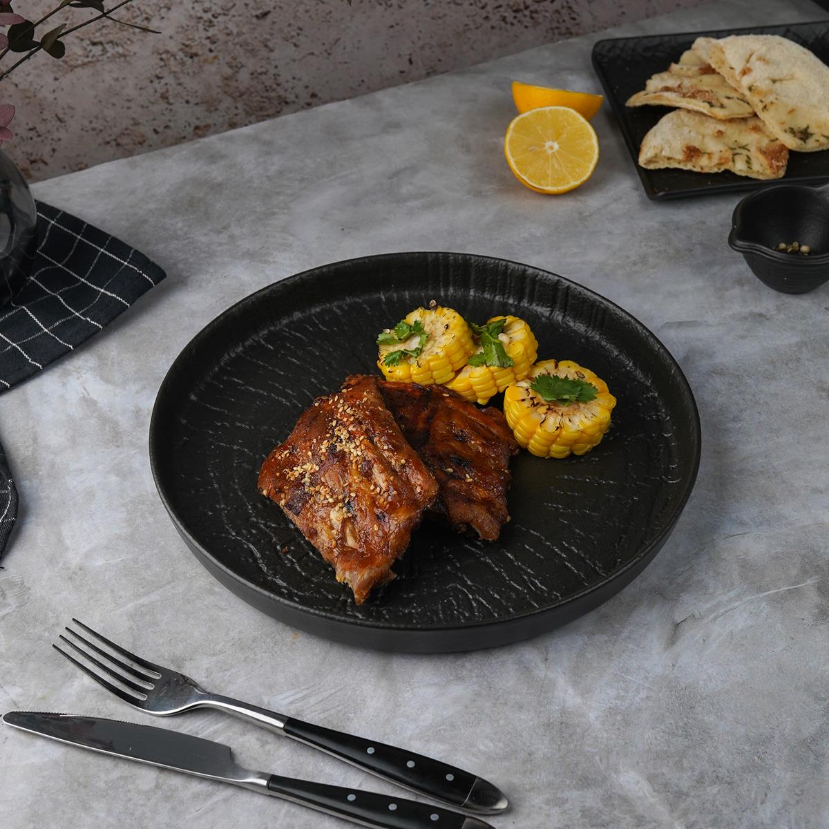 Тарелка с бортом d=27см, h=3см, серия "Black Raw Wood"  P.L. - ProffCuisine