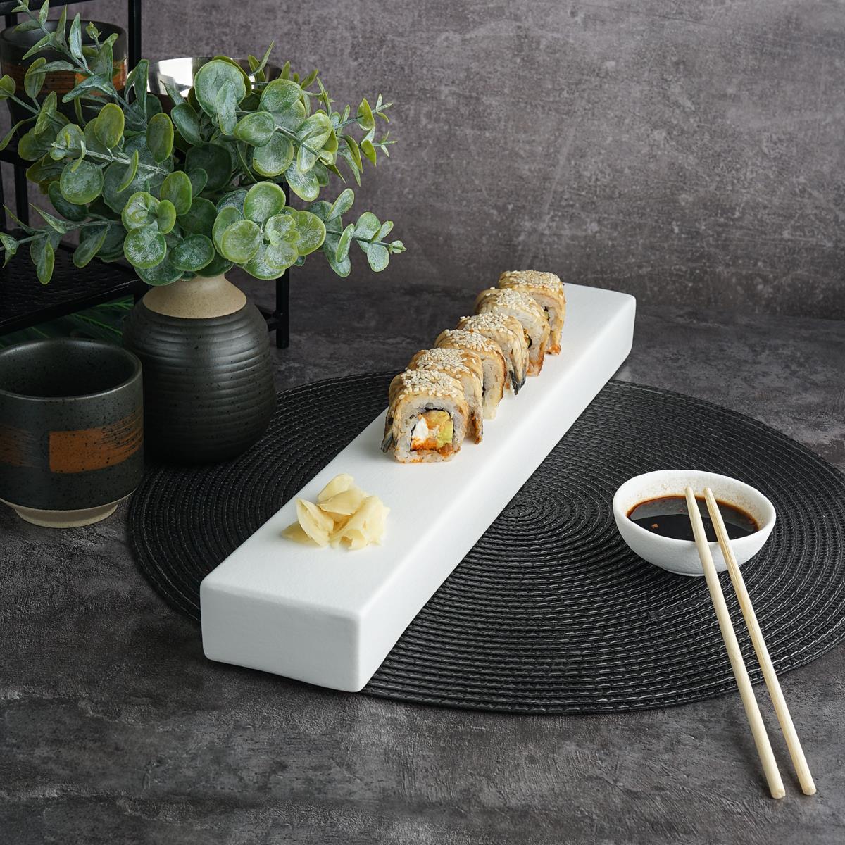 Блюдо 42,5*7,3*3,5 см,фарфор,серия "Паназия",  P.L. - Proff Cuisine