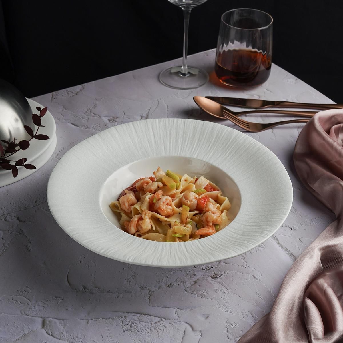 Тарелка глубокая d=27,5 см, h=6.3см, 420 мл, серия "Frost White Moon",  P.L. - Proff Cuisine