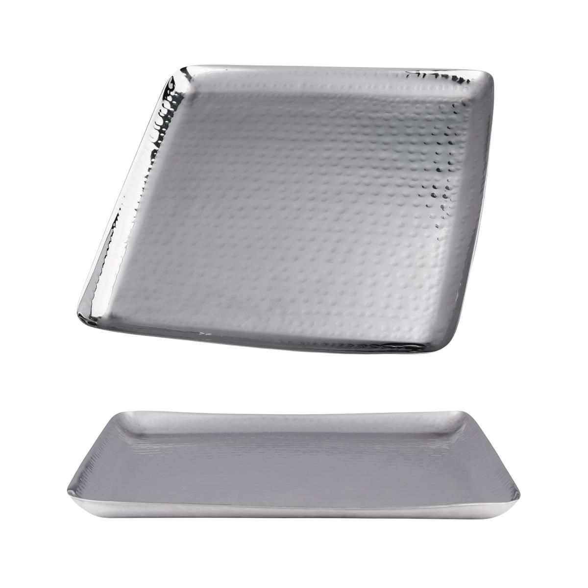Поднос металлический 26*26*1,5 см   P.L.--Hotelware