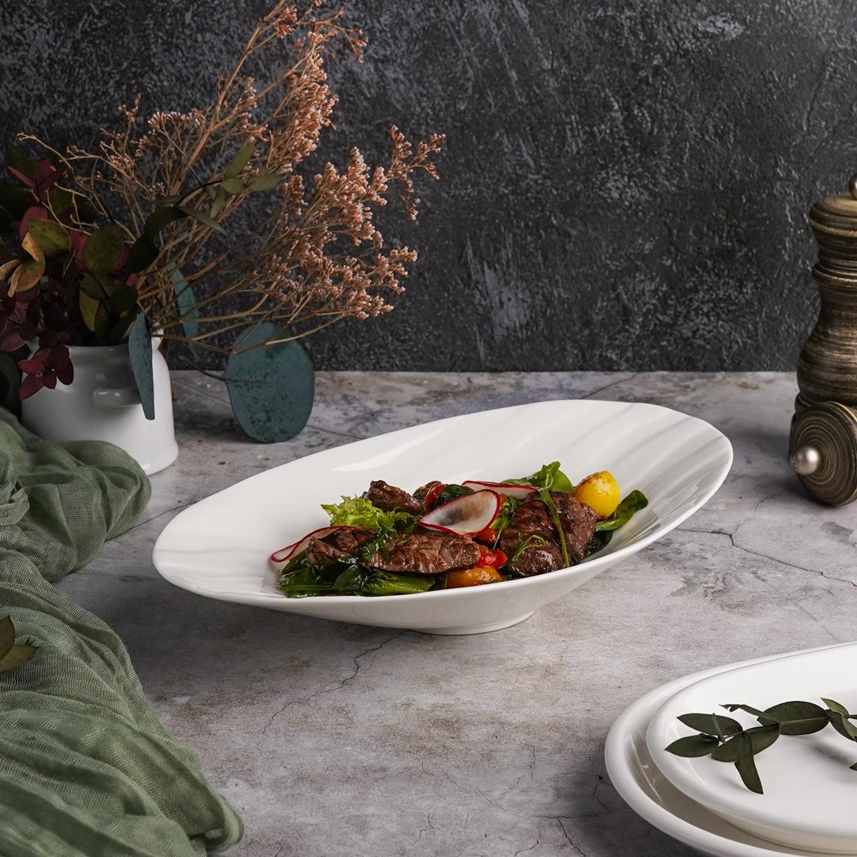 Блюдо  26,5*15,5 см, фарфор, P.L. Proff Cuisine