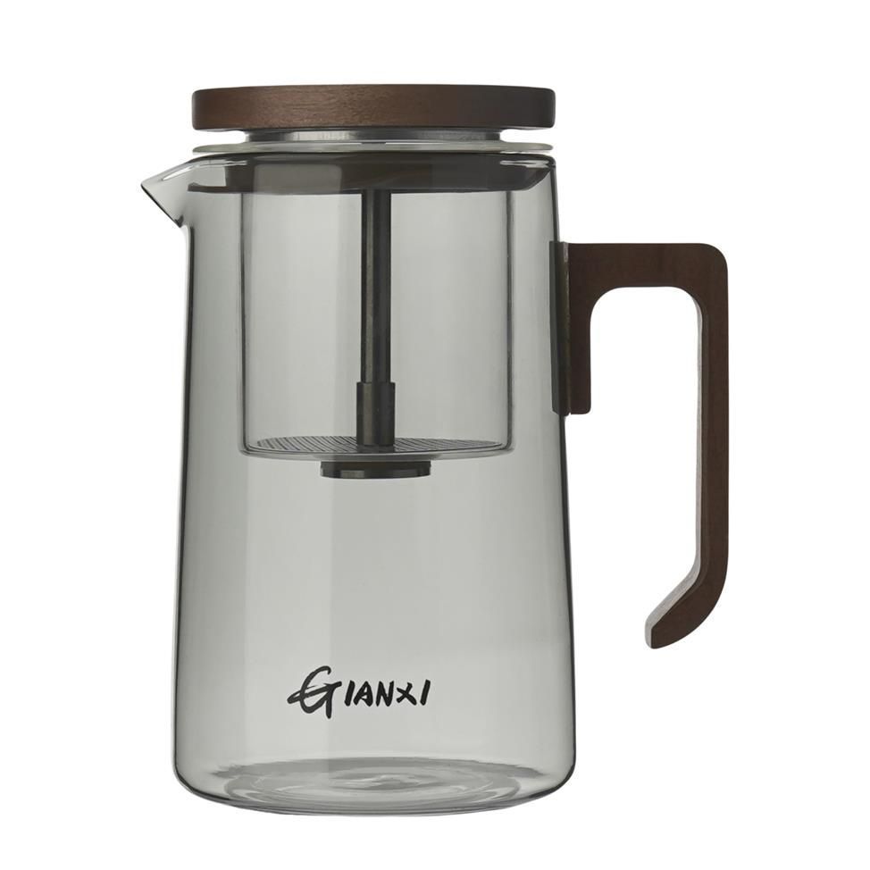 Чайник 750 мл,боросиликатное стекло,магнитный пресс  P.L. Proff Coffee