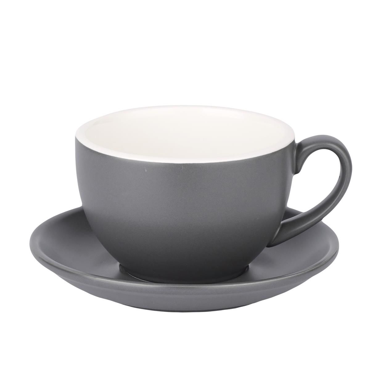 Кофейно-чайная пара Barista (Бариста) 350 мл,серый-матовый цвет, P.L.