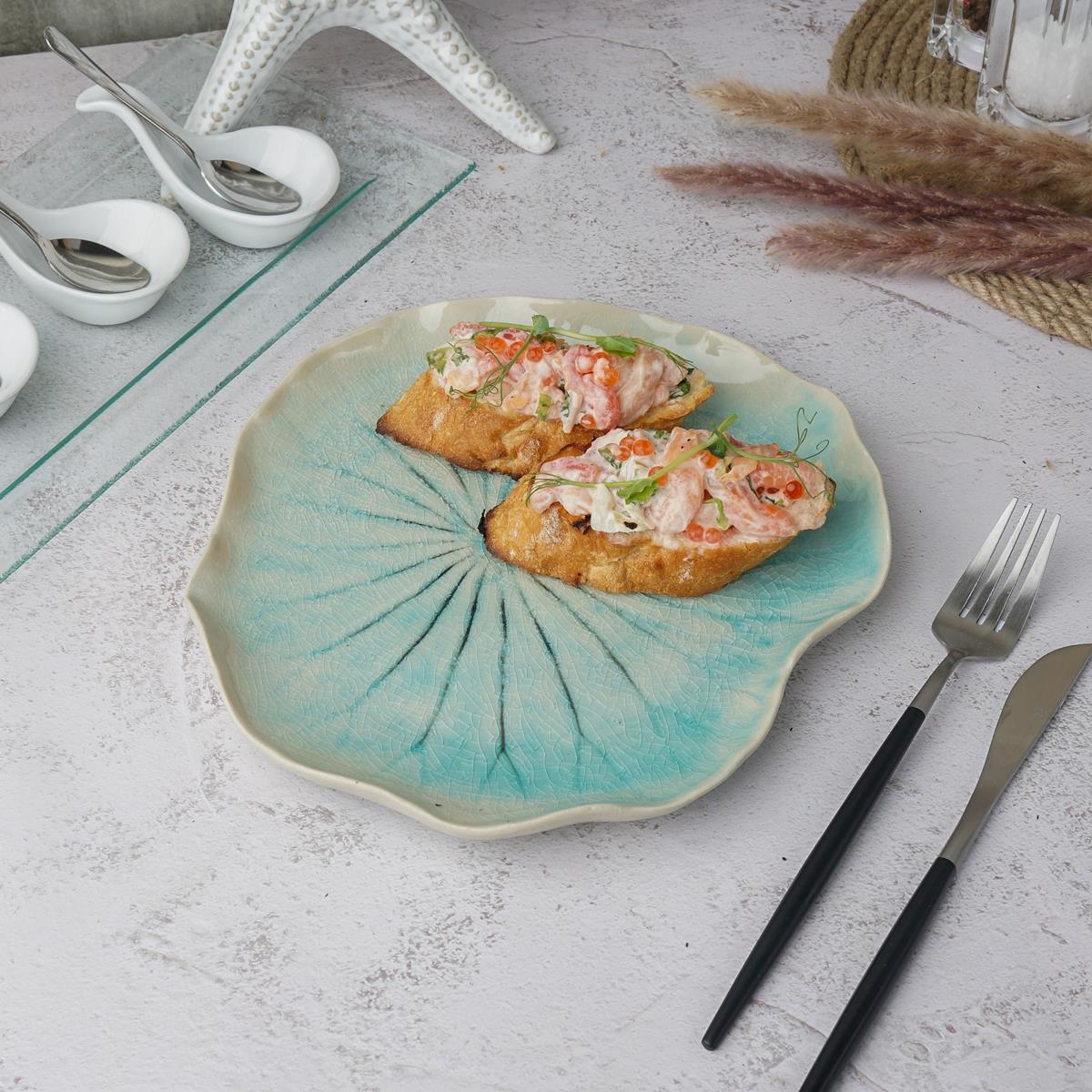 Блюдо 23,5*21,5 см,керамика "Frutti di Mare" P.L.