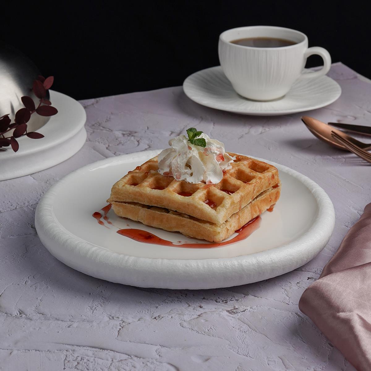 Тарелка мелкая 22,5*3 см,фарфор,серия "White Moon",  P.L. - Proff Cuisine