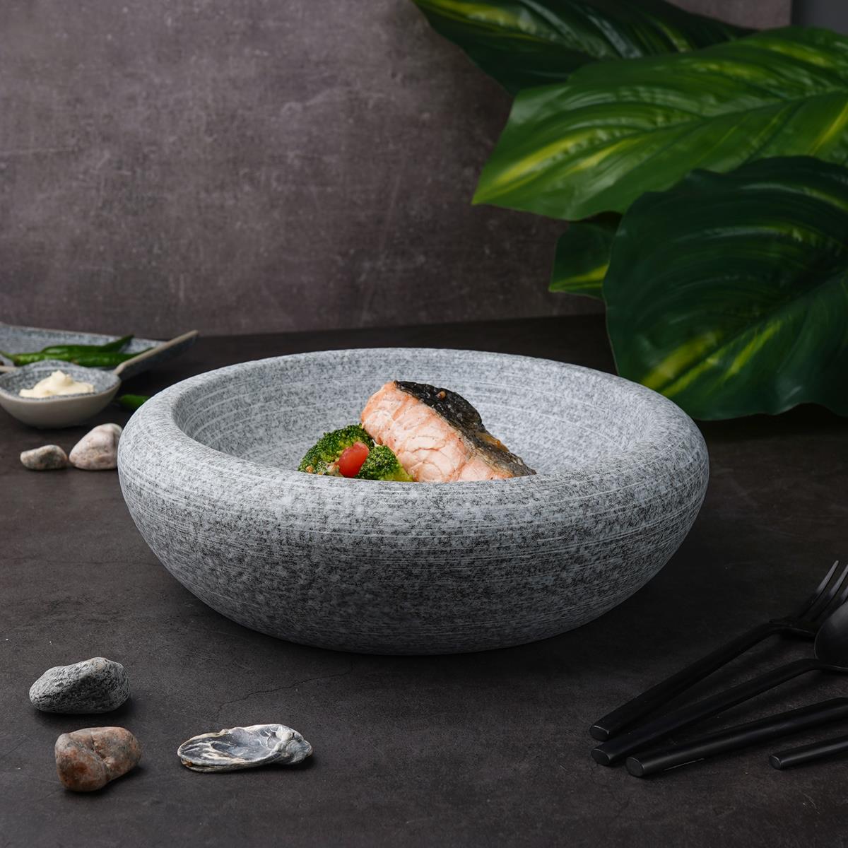 Блюдо для подачи d=27,5 см, h=8 см, Stone Untouched Taiga, P.L. Proff Cuisine