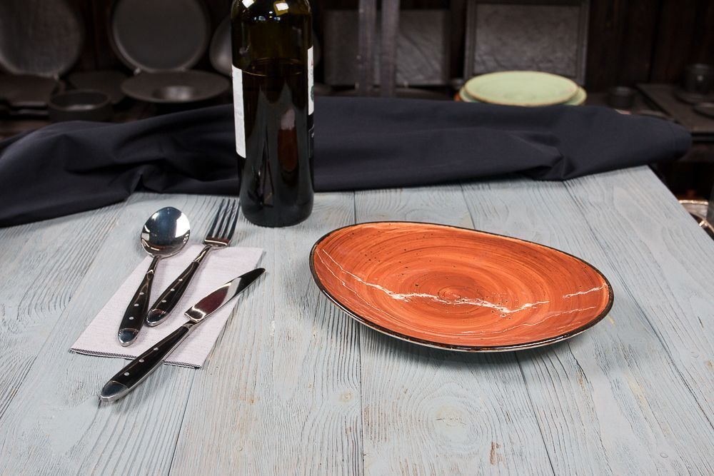 Тарелка Fusion Brown Shore 24,5*20 см, P.L. Proff Cuisine