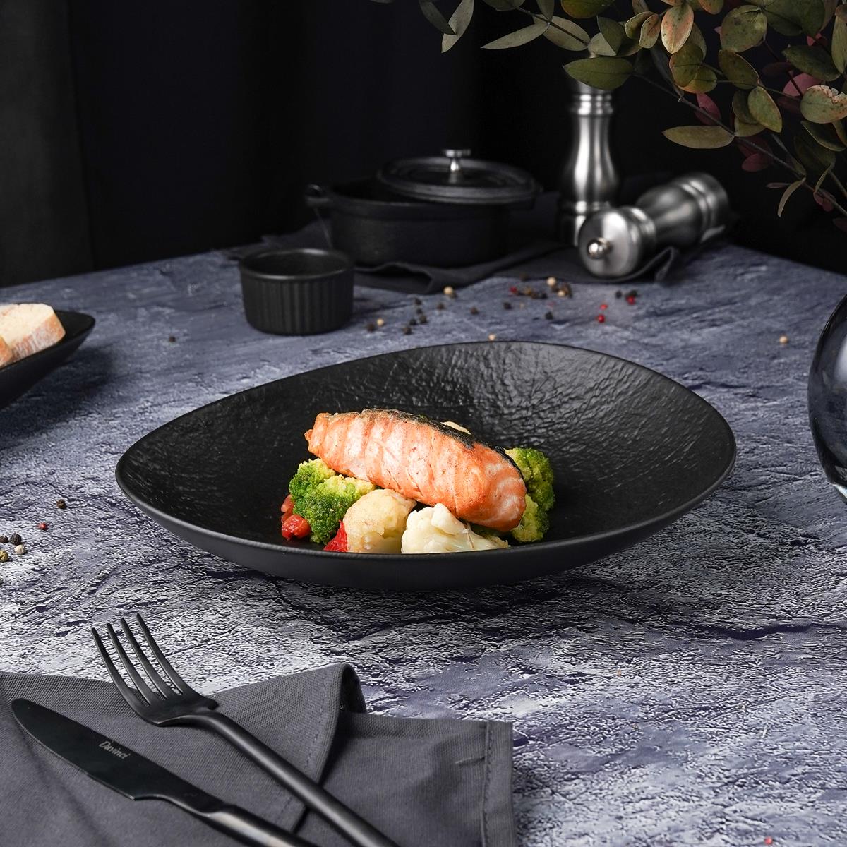 Салатник  Black Raw Stellar 25,5*23*5 см, P.L. Proff Cuisine