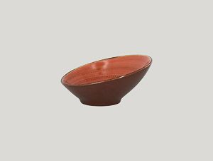 Ассиметричная тарелка RAK Porcelain Twirl Coral 650 мл, 22*9 см
