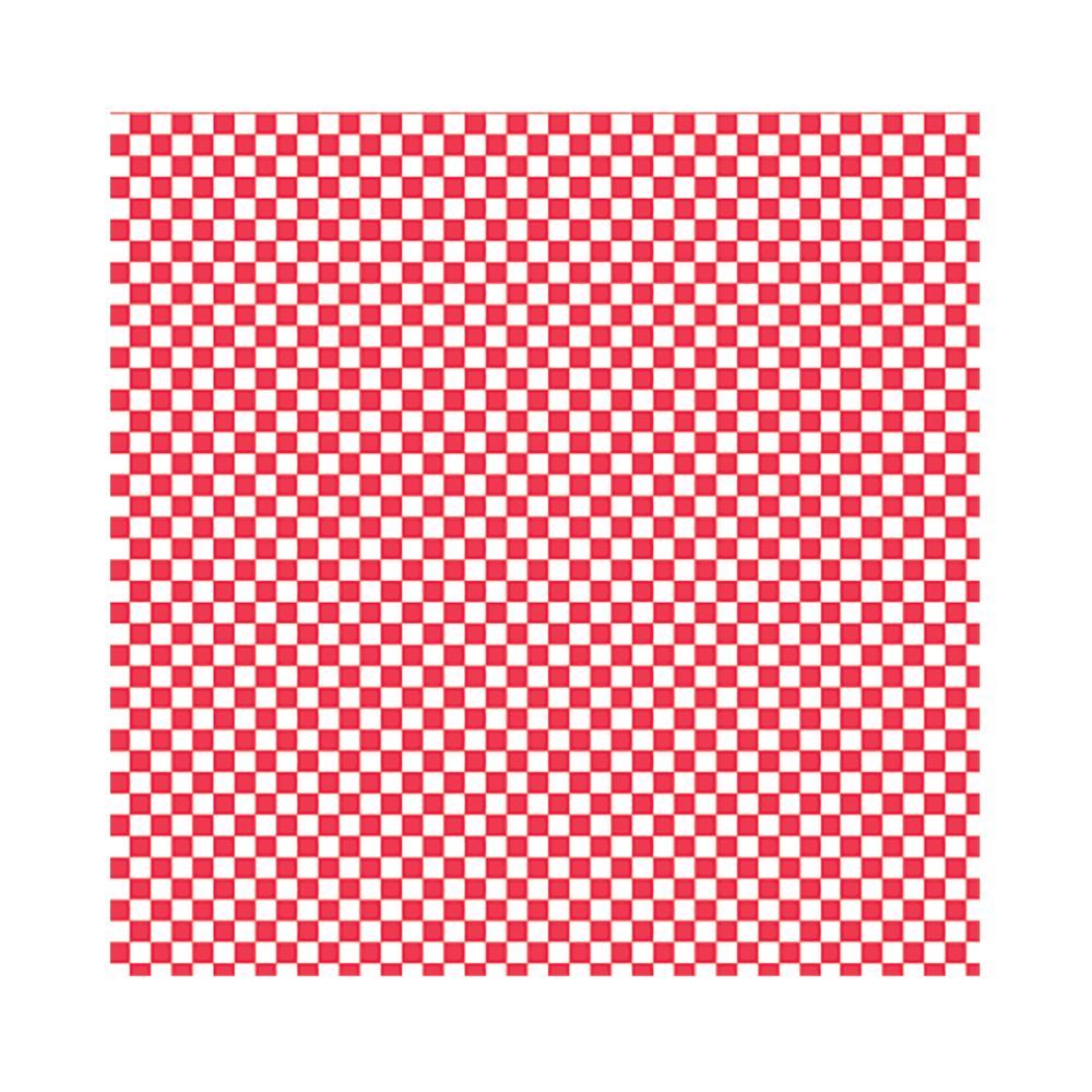 Упаковочная бумага "Красная клетка", 31*38 см, жиростойкий пергамент 32 г/см2, 1000 шт/уп, Garcia de