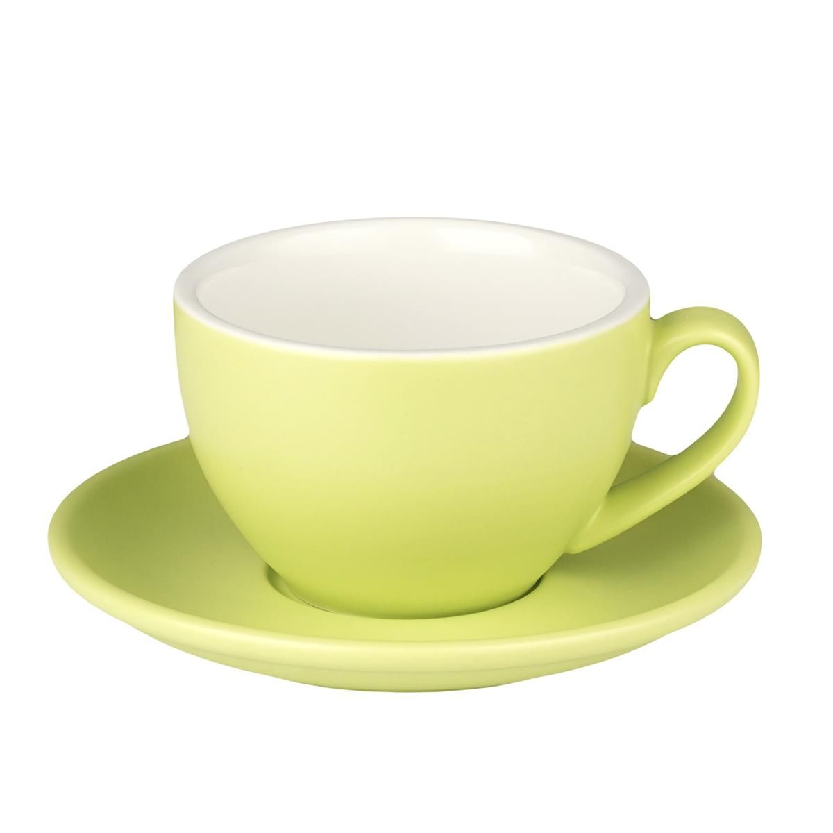 Кофейно-чайная пара Barista (Бариста) 200 мл,матовый цвет зеленого плода, P.L.