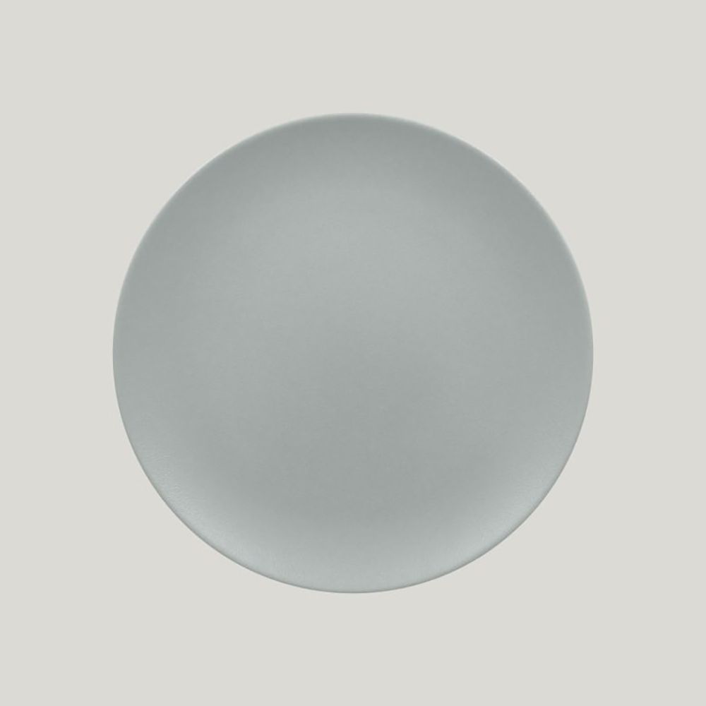 Тарелка RAK Porcelain Neofusion Mellow Pitaya grey круглая плоская 27 см (серый цвет)