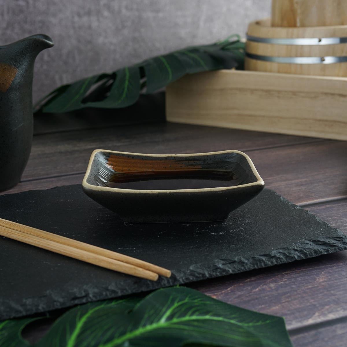 Соусник 9.6*6.8*2.8см, "Dark Panasia" P.L. Proff Cuisine