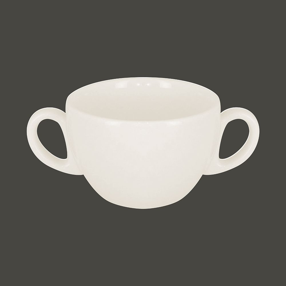 Бульонница с двумя ручками RAK Porcelain Barista 280 мл, h 6,3 см