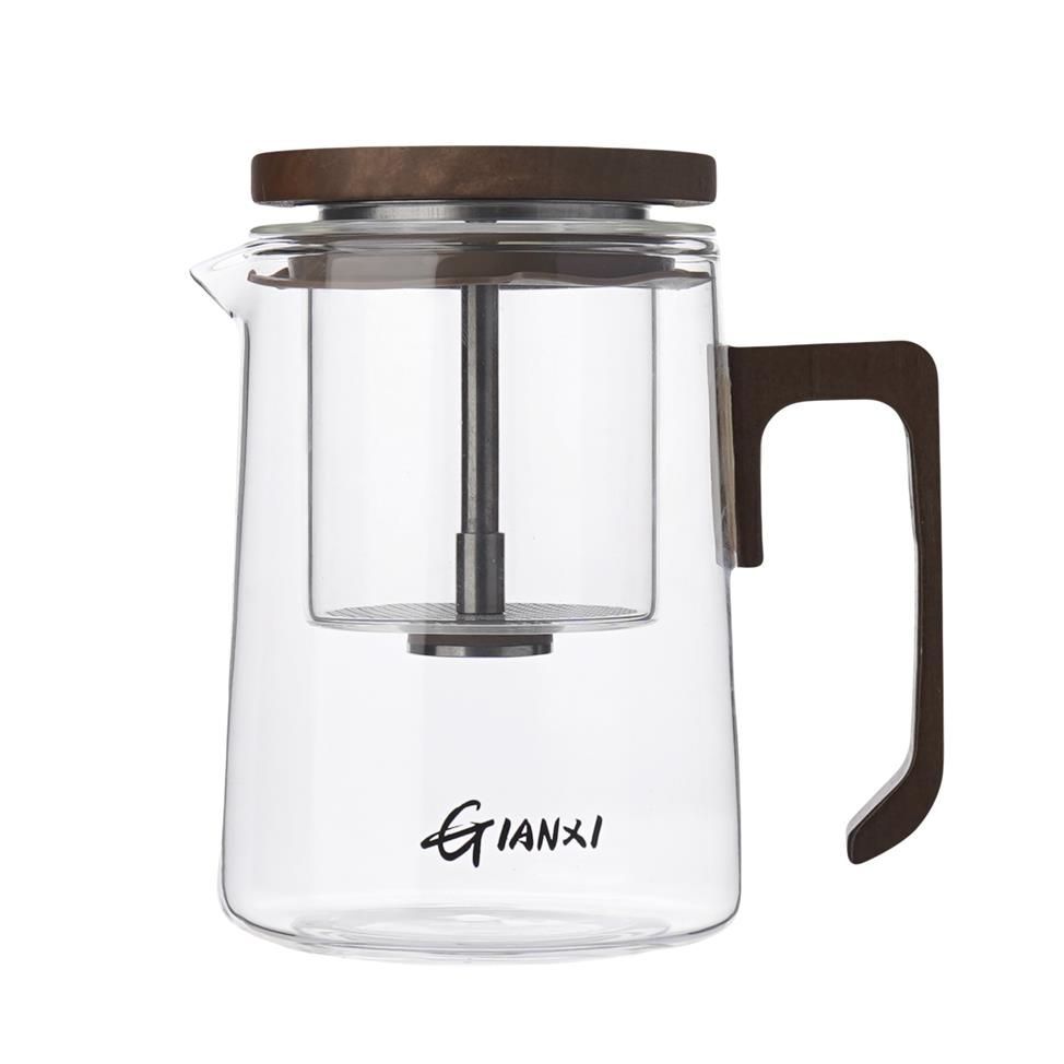 Чайник 500 мл,боросиликатное стекло,магнитный пресс  P.L. Proff Coffee