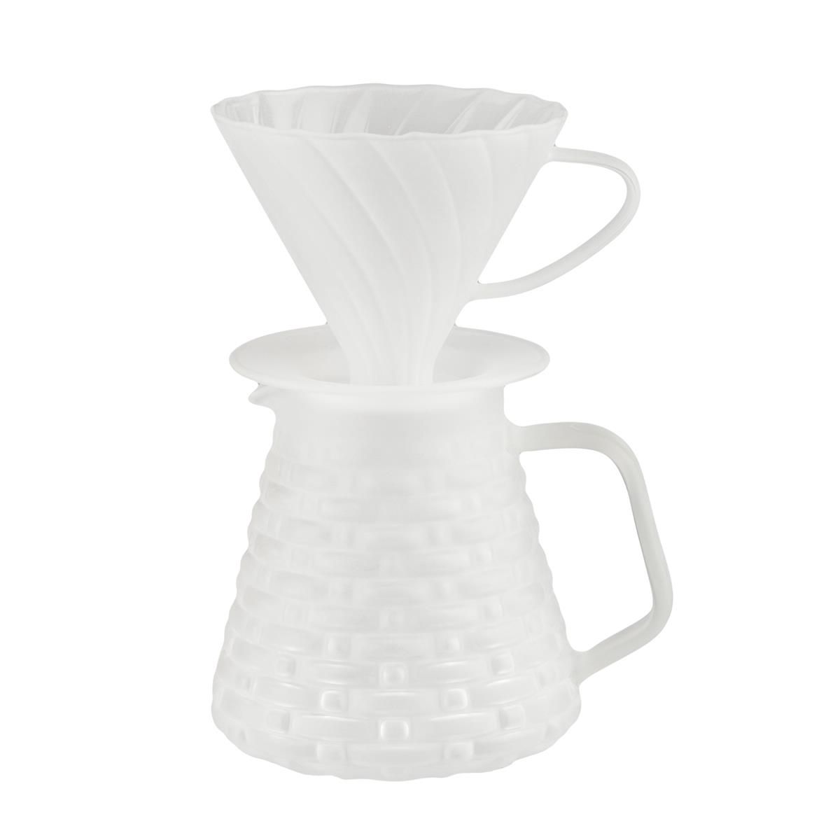 Кофе дриппер на 1-4 чашки+кофейник 600 мл,боросиликатное стекло, P.L. Proff Coffee