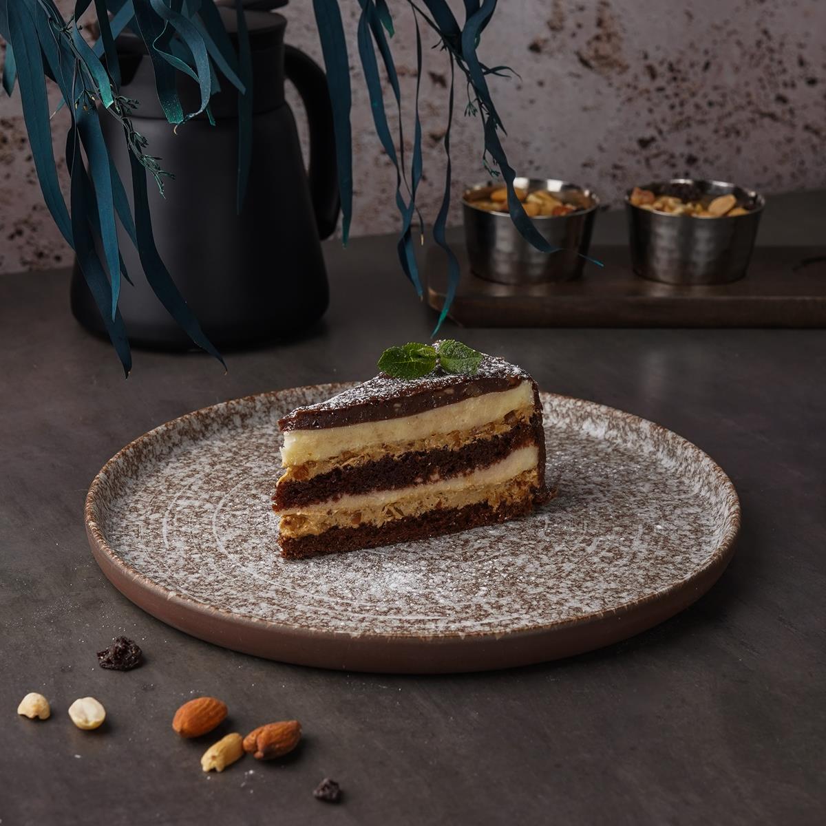 Тарелка с бортом d=23 см, h=1,5 см, Brown Taiga Untouched, P.L. Proff Cuisine