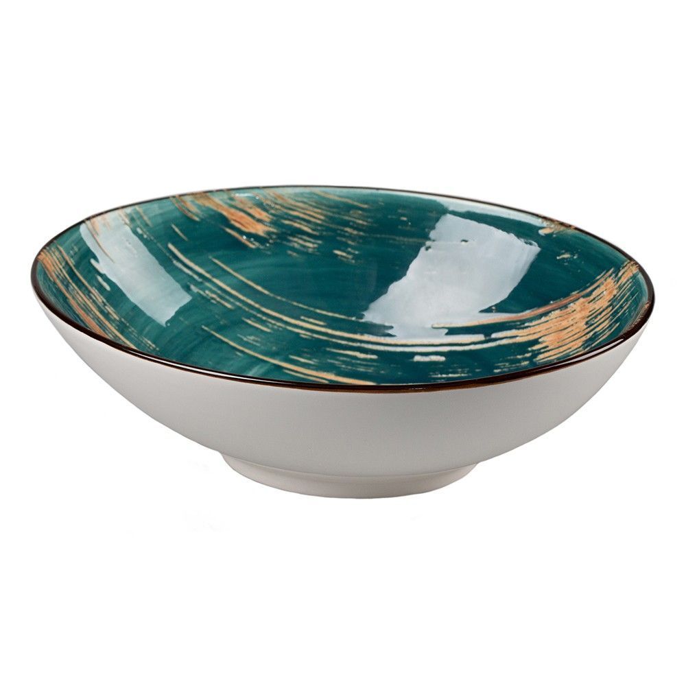 Салатник Texture Dark Green Lines 20*14*6 см, P.L. Proff Cuisine