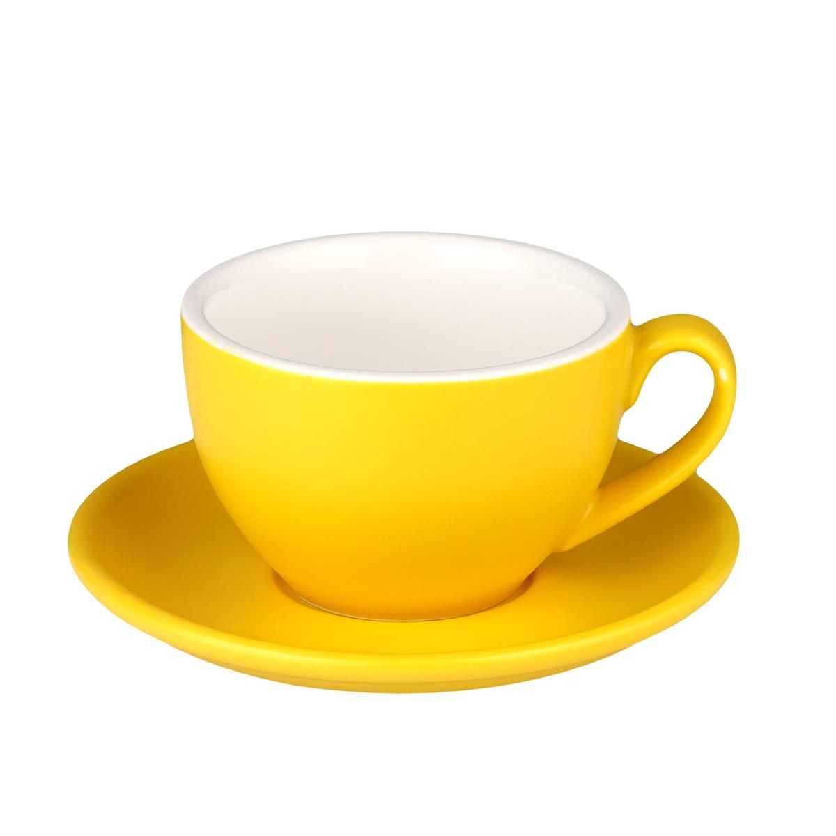Кофейно-чайная пара Barista (Бариста) 200 мл,желтый-матовый цвет, P.L.