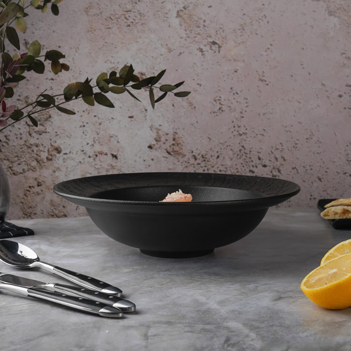 Тарелка для пасты,супа,салата d=27см, h=7см, 1000 мл, серия "Black Raw Wood"  P.L. - ProffCuisine