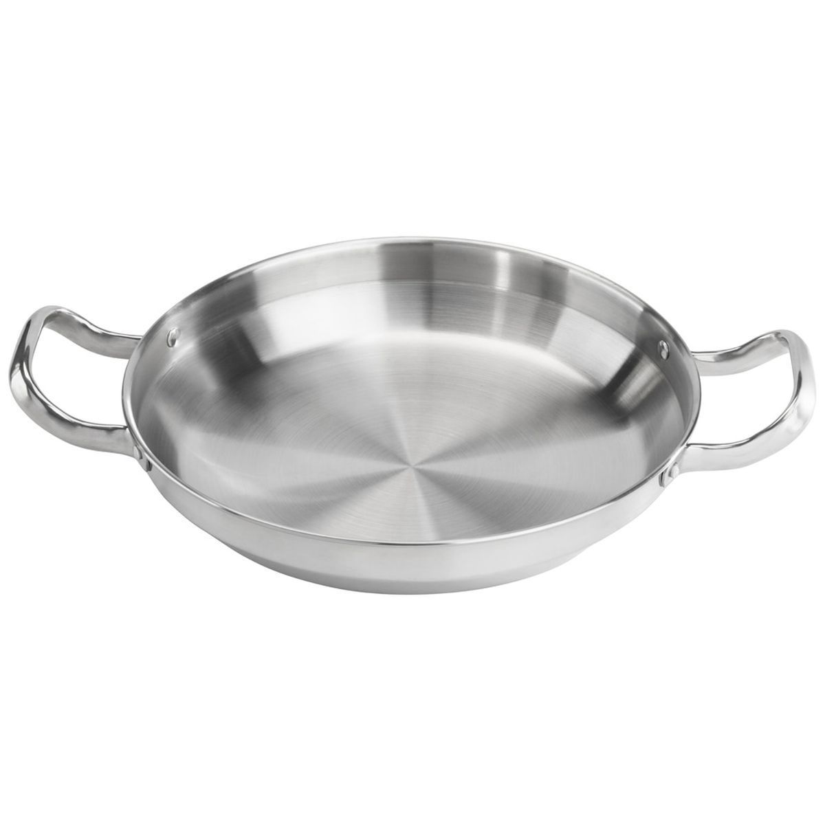 Сковорода порционная c ручками 20 см, h4.5см, 1,2 л, нержавейка, P.L. Proff Cuisine