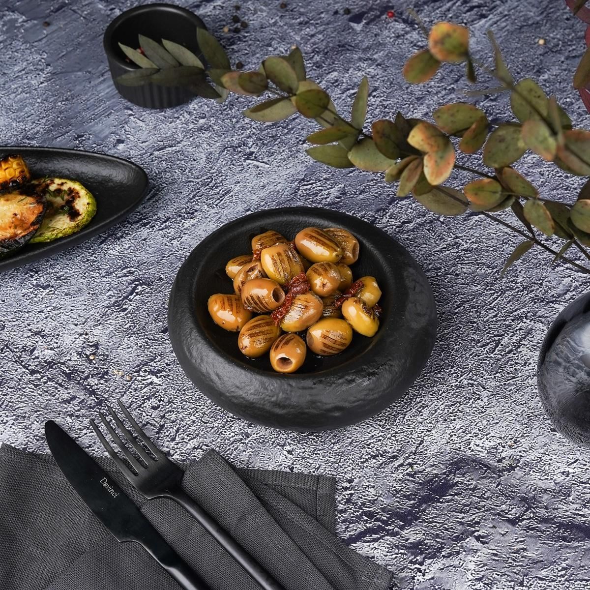 Блюдо для подачи  Black Raw Stellar d=15 см, h=4 см, P.L. Proff Cuisine
