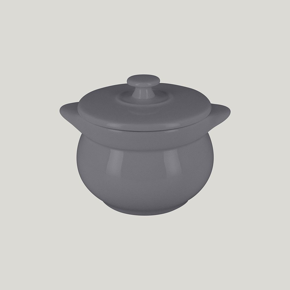 Горшочек с крышкой RAK Porcelain ChefsFusion Stone d 10,6 см, 450 мл