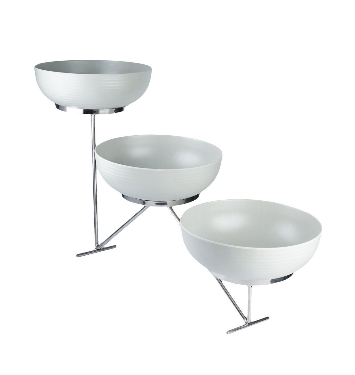 Стойка металлическая для выкладки + три салатника,90*30*50 см, 5л,  P.L.--Hotelware