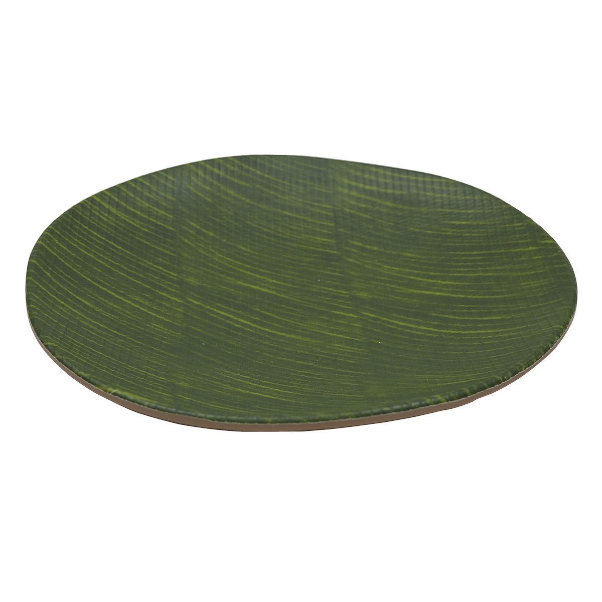Блюдо,поднос меламиновый 20.5*20.5*3см,Green Banana Leaf,   P.L.
