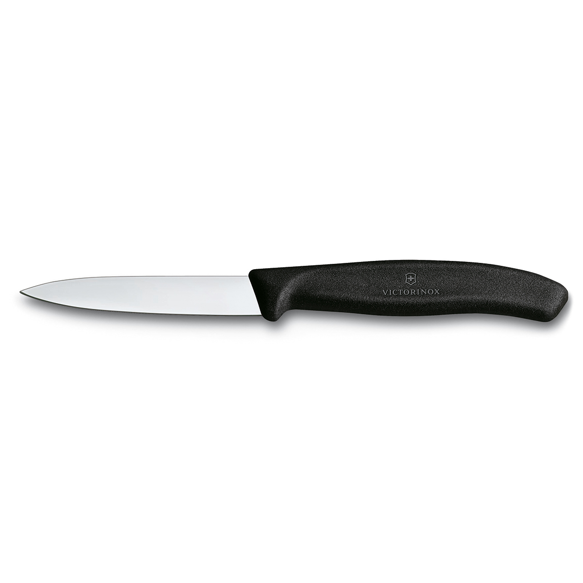 Нож для очистки овощей, 8 см, черный Victorinox в блистере (2шт)